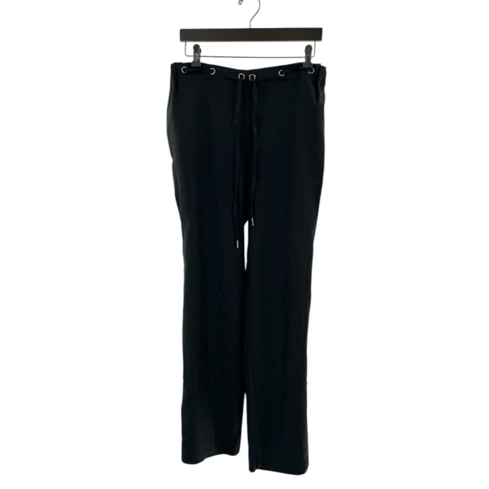 Reformation grommet drawstring waist black pants Sz S